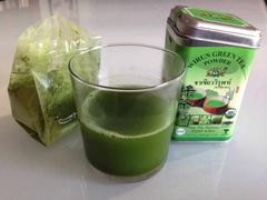 Grünes Teepulver aus Thailand