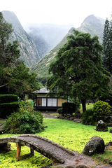 japanisches Teehaus, Kepaniwai Heritage Gardens, Maui