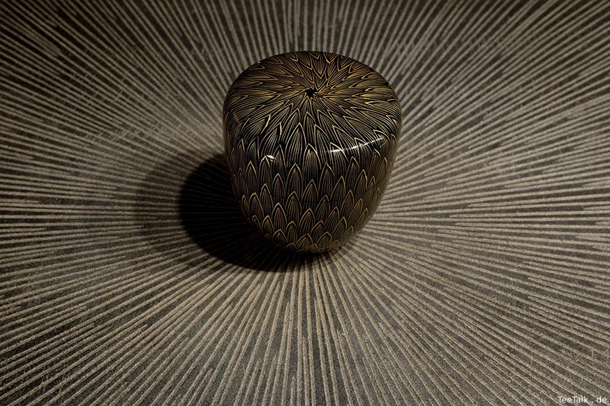 Natsume mit Bambus-Motiv (mittels Chinkin)