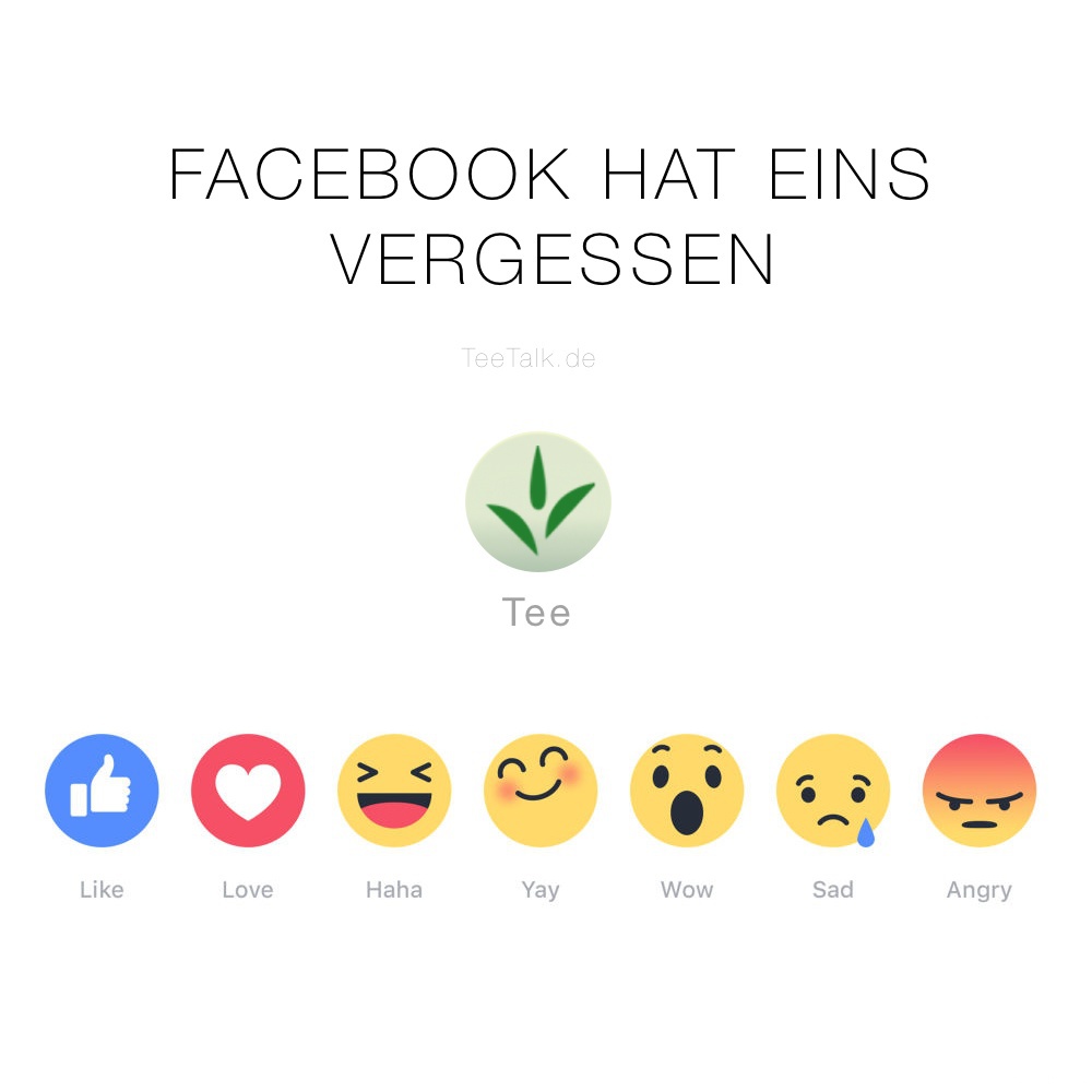 Facebook "Like"-Buttons mit Tee