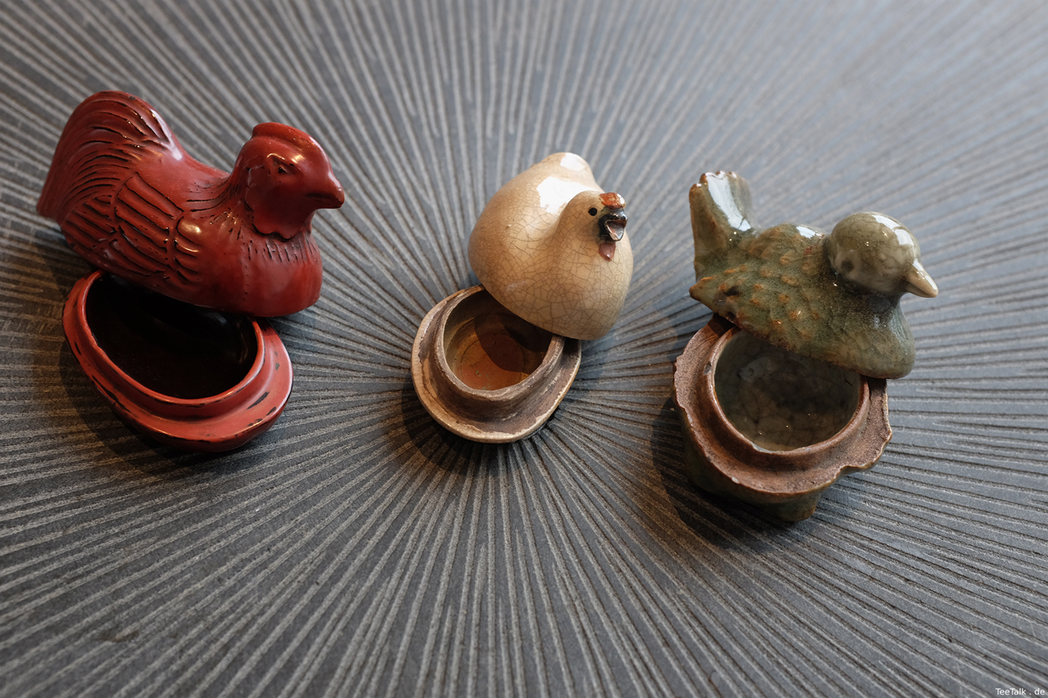 Keramik & Lack Kōgō (Behälter für Räuchermittel)